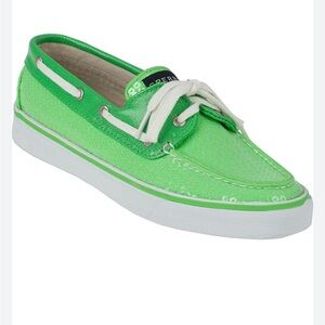 Sperry Women's Green Sequin Boat Shoe Flats